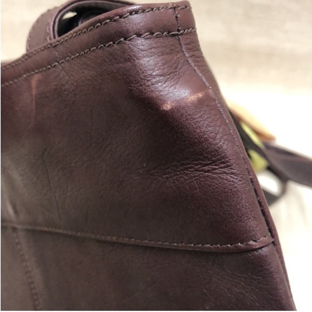 NWT Graffea Brown Leather Mini Purse - Picture 4 of 4